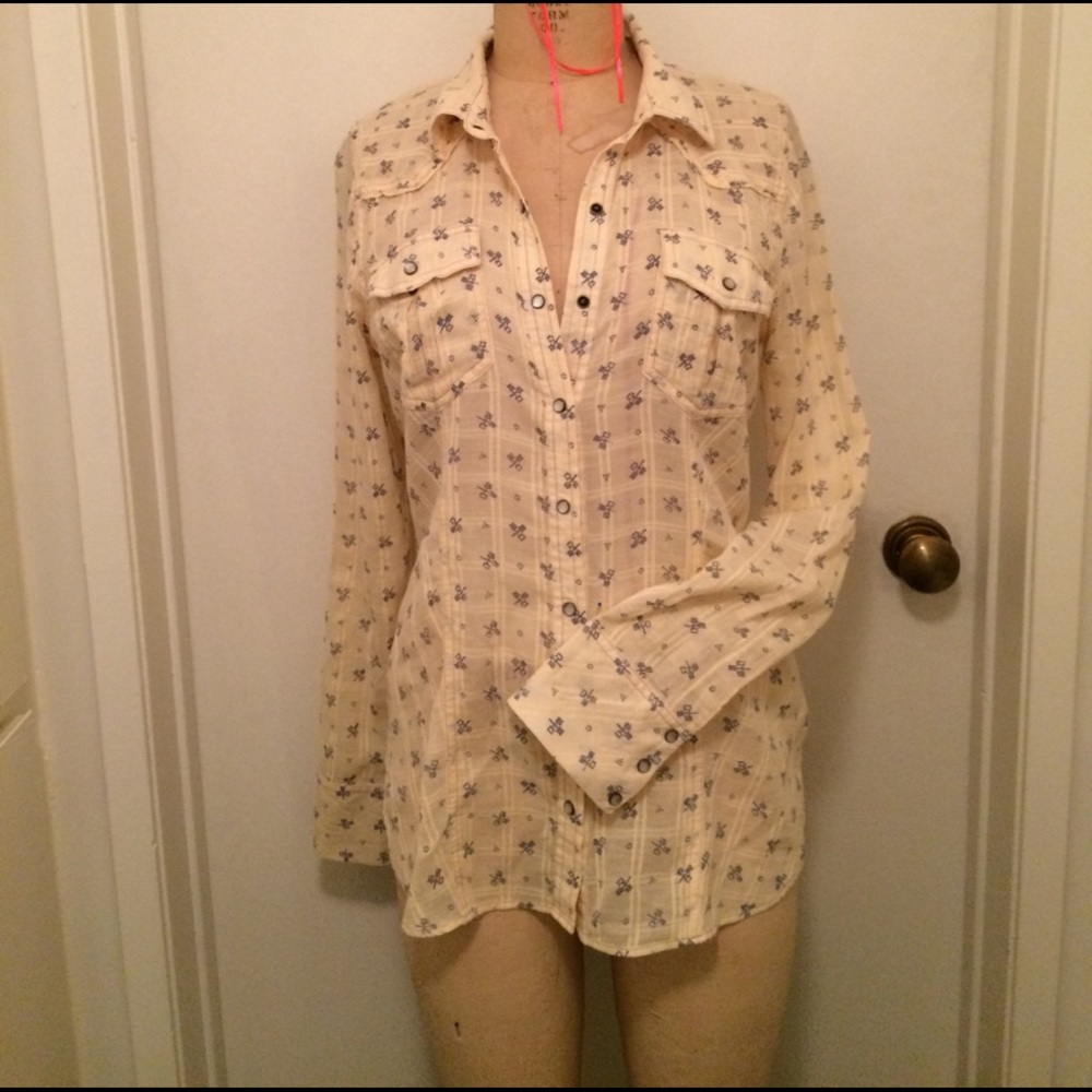‼️Free people western top‼️